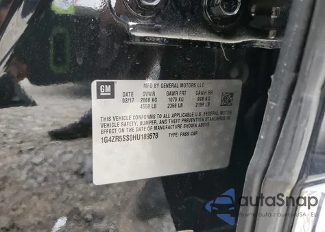 2017 Buick Lacrosse Premium z USA, uszkodzony, nr VIN 1G4ZR5SS0HU189578